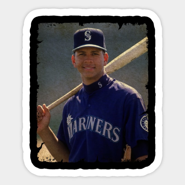 Alex Rodriguez - Seattle Mariners, 1993 Sticker by anjaytenan